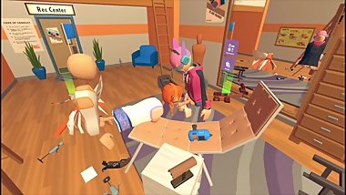 Rec room gf gets pounded by E-boy and egg