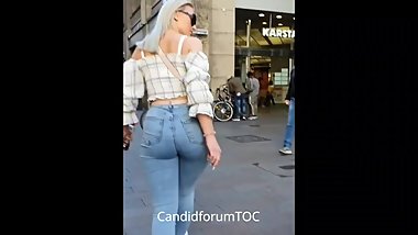 Ultimate blonde PAWG candid ass