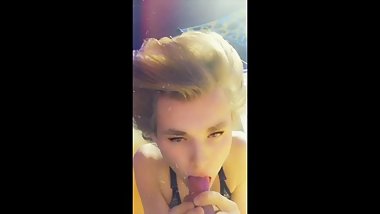 Cute Teen Tranny Dildo practice