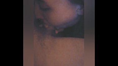 Girlfriend takes dick down her throat