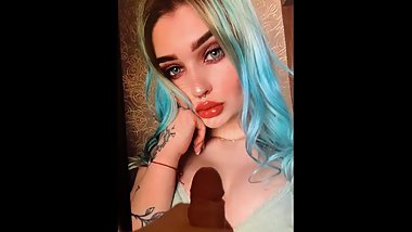 Cum Tribute sexy face