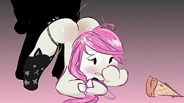 Sexy Roblox slut gets fucked hard and creampied