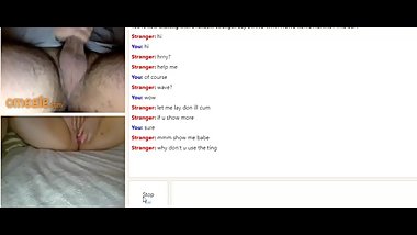 Amy plays on Omegle cams with strangers