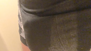 027?Asian(Japanese) amateur teen boy , peeing in boxer brief panty