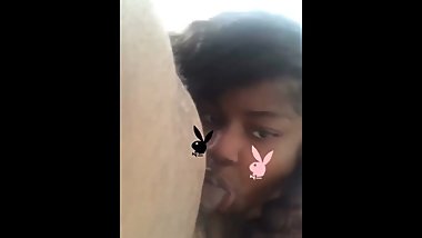 Getting Best Sloppy Toppy From Ebony Teen Stepsister