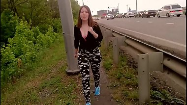 Stranger girl asked me to fuck her (outdoor) - cum throat - PUBLIC AGENT