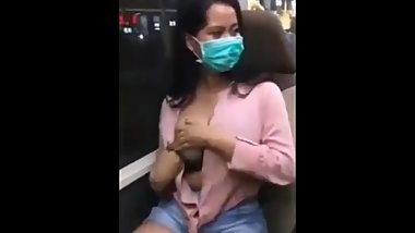 Public Showing Boobs