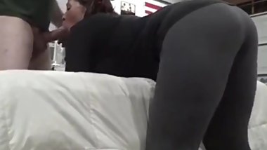 Chubby Wife Fucked with Pants On