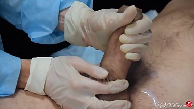 Depilatory Guy Got Handjob And Sensual Blowjob