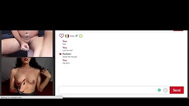 Omegle webcam tranny trap surprises embarrassed guy after he came to her