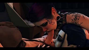 Hot Futanari Threesome