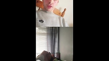 Slutty teen facetimes a stranger