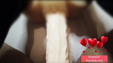 Teen lesbian fucks sex dolls tight wet pussy hard with huge strapon dildo