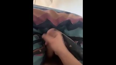 English lad playing with his huge dick