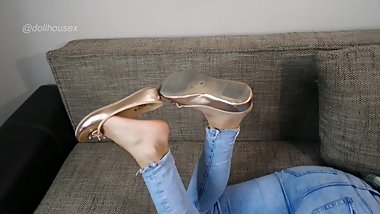 Jenny Foot Pose In Ballet Flats Trailer