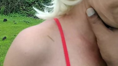 Sex Slave Slut Hard Training in Rain Forest -7