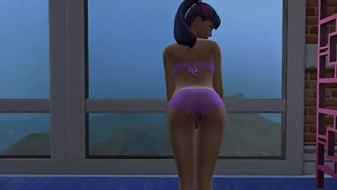 Amika introduce herself pole dancing - Sims4 Wicked Whims - Dubbing