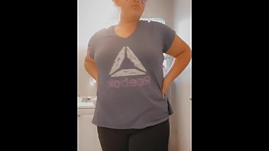 Barely 18 BBW Virgin shows off body