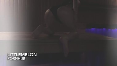 Affectionate brunette gently caresses her pussy and enjoys herself