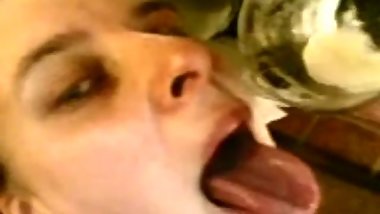 Just take 1.26minutes listen 2 the best ever teen gagging a huge heavy fucking thick wady sperm load