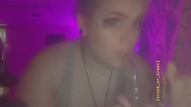 big tit teen takes fat dab